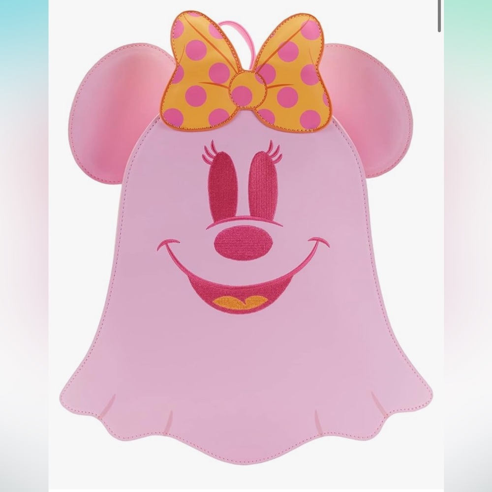 Loungefly Disney Pastel Ghost Minnie Glow in The Dark Mini Backpack